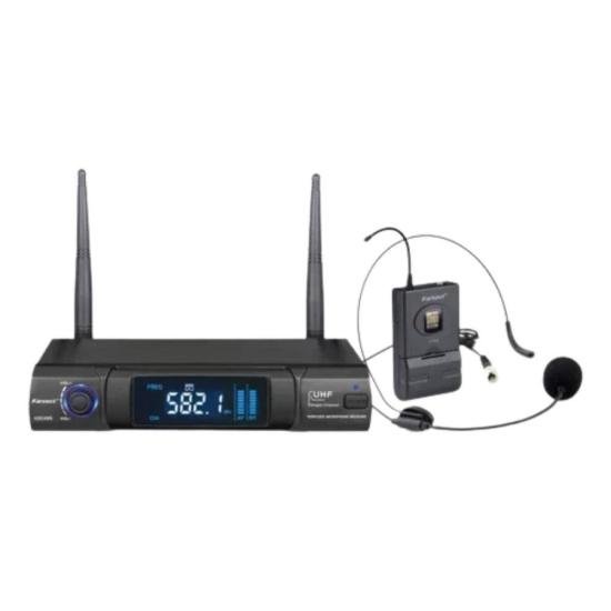 Microfone Sem Fio Karsect KS248SH Headset Profissional - Som Limpo e Confiável