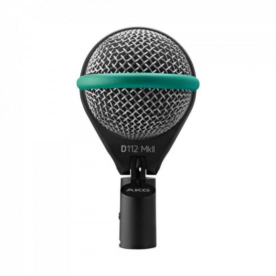 Microfone Dinâmico AKG D112 MKII Preto - Som Profissional e Alta Performance