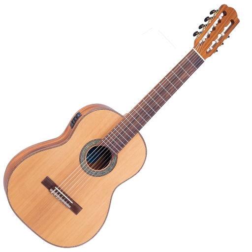 Violão Eletroacústico Rozini Virtuoso 7 Cordas Clássico RX237.FPP.N.CD com Tampo Maciço e Fishman Presys+
