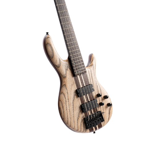Contrabaixo 5 Cordas Ativo Cort A5 Ultra Ash ENB com Captadores Fishman Fluence e Case