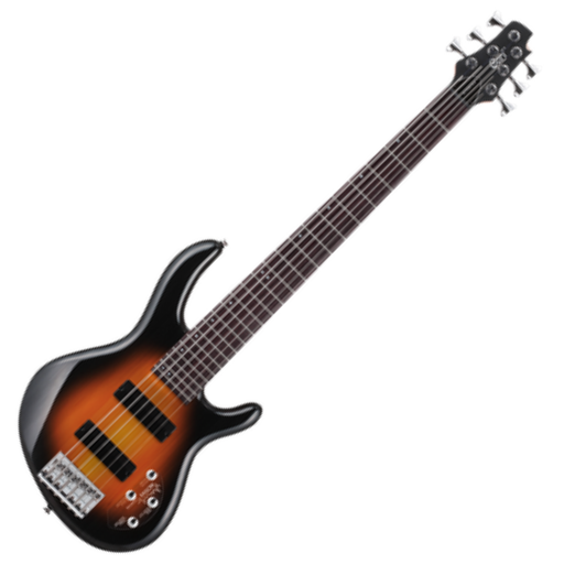 Contrabaixo 6 Cordas Ativo Cort Action Bass VI Plus 2TS com Captadores Soapbar e EQ Ativo de 2 Bandas