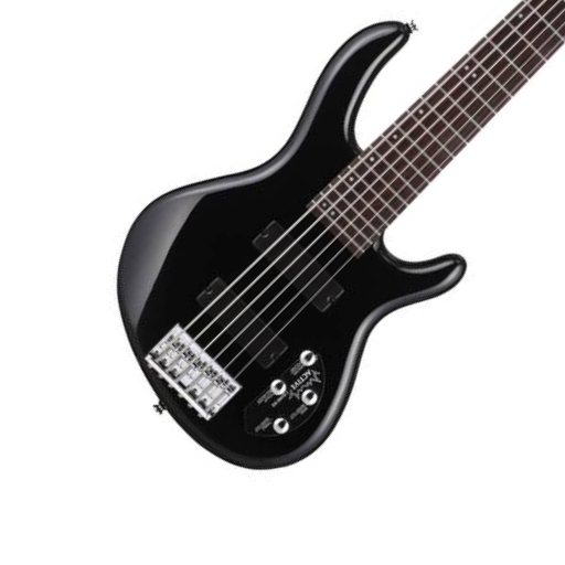 Contrabaixo 6 Cordas Ativo Cort Action Bass VI Plus BK com Captadores Soapbar e EQ Ativo de 2 Bandas