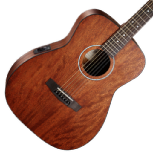 Violão Eletroacústico Cort AF510ME OP Concert com Corpo Inteiramente em Mahogany Pré CE304T e Acabamento Fosco