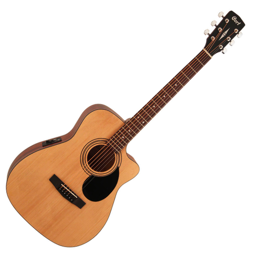 Violão Eletroacústico Cort AF515 OP Concert com Cutaway Tampo Spruce Corpo em Mahogany e Pré CE304T