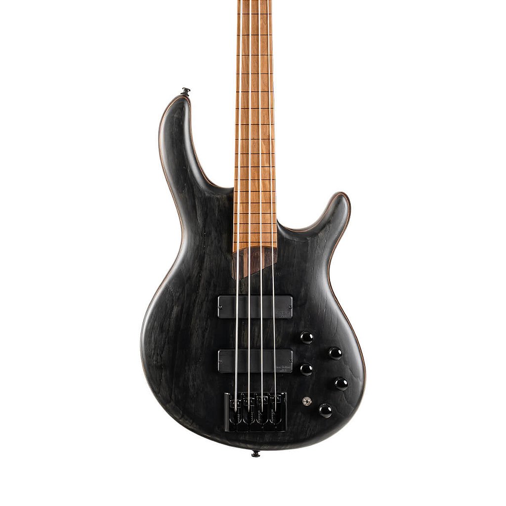 Contrabaixo 4 Cordas Fretless Cort B4 Element FL OPTB com Bartolini MK1 Escala Lisa Roasted Maple Ponte MetalCraft M4