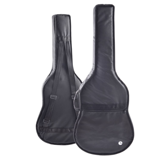 Capa Acolchoada Para Violão Folk Linha Luxo Nylon 600 Preta