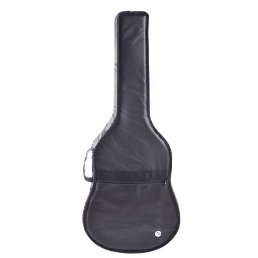 Capa Acolchoada Para Violão Folk Linha Luxo Nylon 600 Preta