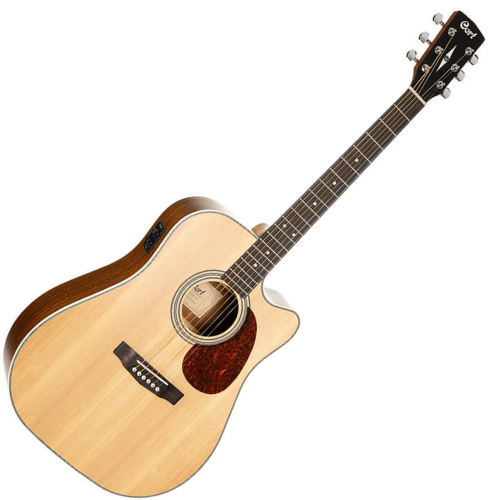 Violão Eletroacústico Cort MR600F NS Natural Fosco Folk com Tampo Maciço e Pré Fishman