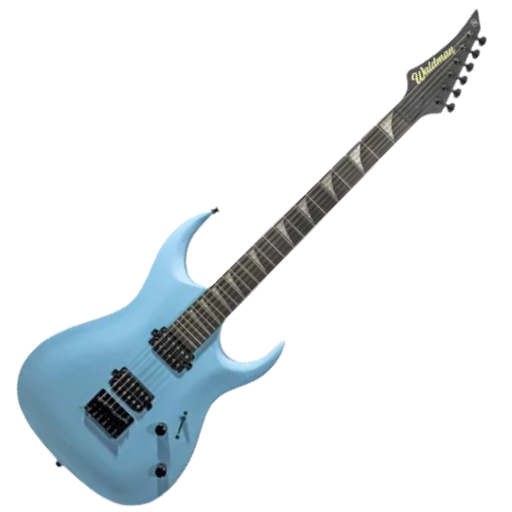 Guitarra Waldman WGAR441X LBS Light Blue Satin com Captadores WLD Custom HH C/ Bag