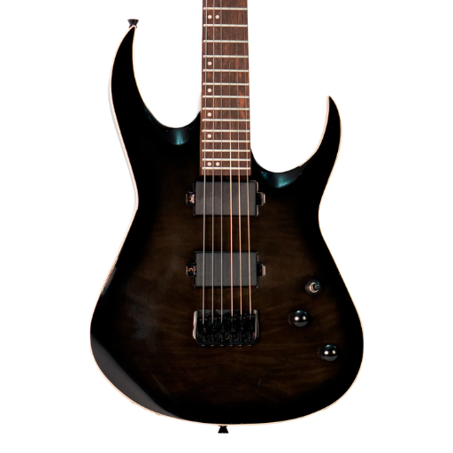 Guitarra Waldman WIG520 TBK Preta com Captadores Ativos HH e Tarraxas com Trava
