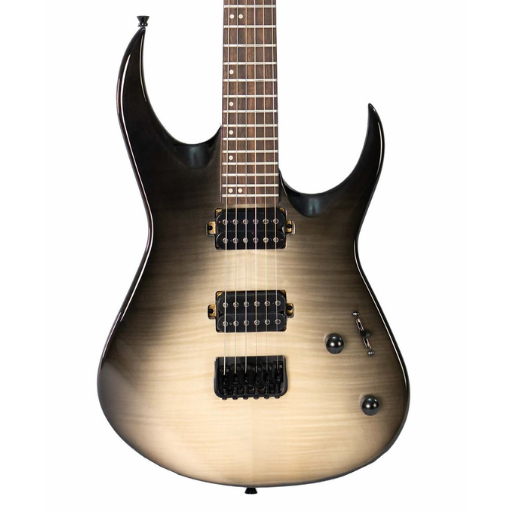 Guitarra Waldman WM320F BKB Black Burst com Captadores HH e Flamed Maple Top