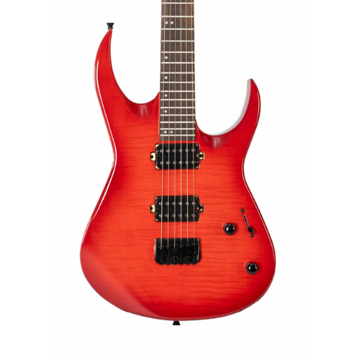 Guitarra Waldman WM320F RDB Red Burst com Captadores HH e Flamed Maple Top