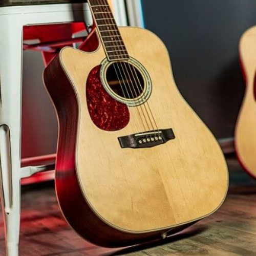 Violão Cort MR710F LH Canhoto Dreadnought com Tampo Sólido e Equalizador Fishman Presys