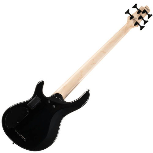Contrabaixo Cort C5 Deluxe BK Black 5 Cordas com Captadores Bartolini MK-1 e MetalCraft M5.
