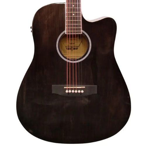 Violão Eletroacústico Waldman DCE 141 GY Folk Aço e Pré-amplificador EQ-3RT