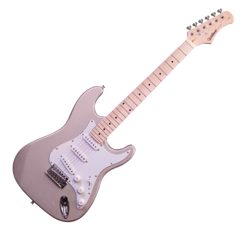 Guitarra Waldman ST-111 SV Silver com Corpo Hardwood e Captadores Single Coil Hi-Gain