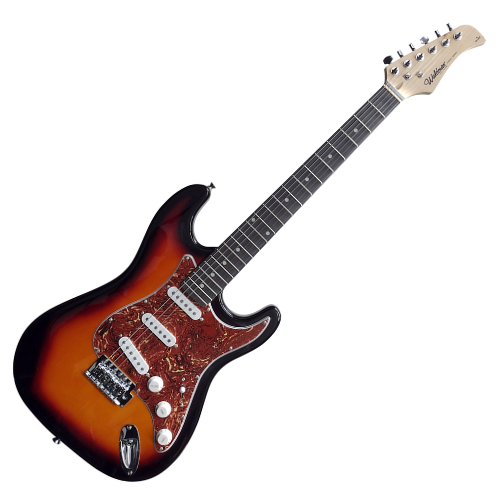 Guitarra Waldman ST-111T BS Brown Sunburst com Corpo Hardwood e Escudo Tortoise