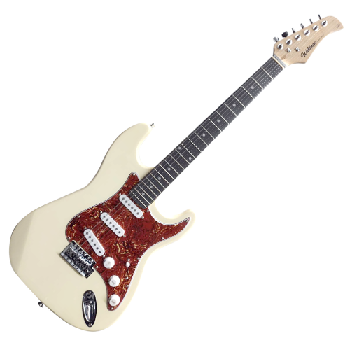 Guitarra Waldman ST-111T IV Ivory com Corpo Hardwood e Escudo Tortoise
