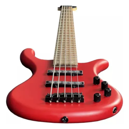 Contrabaixo Ativo 5 Cordas Waldman WB-305A DRS Deep Red Satin com Captadores Humbucker