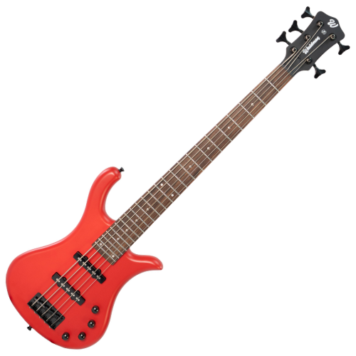 Contrabaixo Ativo 5 Cordas Waldman WB-305A DRS Deep Red Satin com Captadores Humbucker