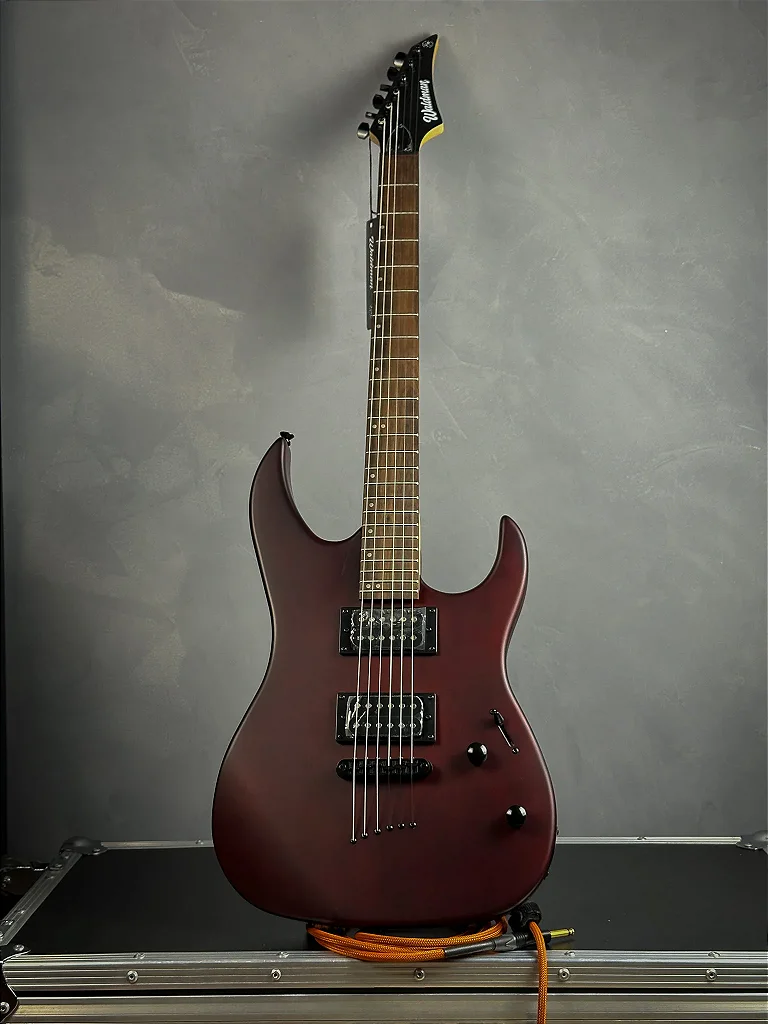 Guitarra Waldman WST180-WS HH Fixa Walnut Satin com Captadores Humbucker Cerâmicos e Ponte Fixa