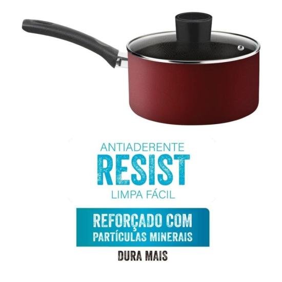 Panela Rochedo Facilita Vermelho 16cm - CXM / 4