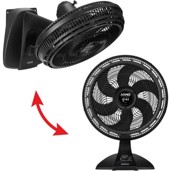 Ventilador Arno Turbo Force 2 em 1 Preto 220v