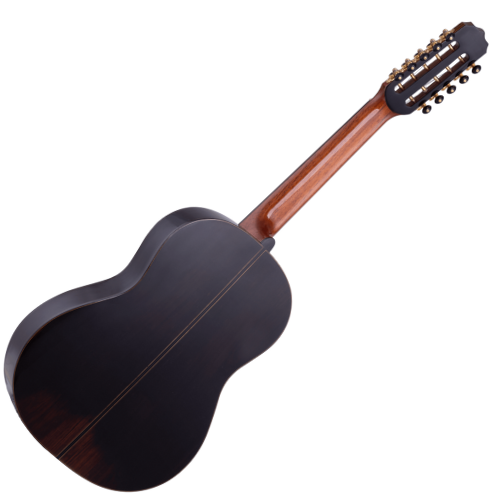 Viola Acústica Rozini Concertista Clássica RV113.AC.N.J com Tampo Maciço de Abeto e Jacarandá e Case