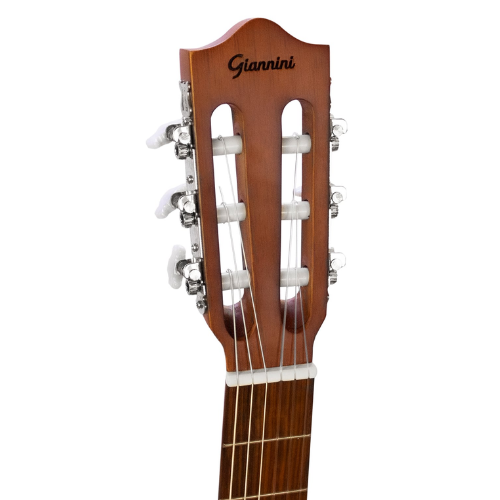 Violão Eletroacústico Giannini Trovador NTR1 EQ NS Natural Satin Nylon com Tampo Marupá Maciço e Equalizador GN-3T 3 Bandas