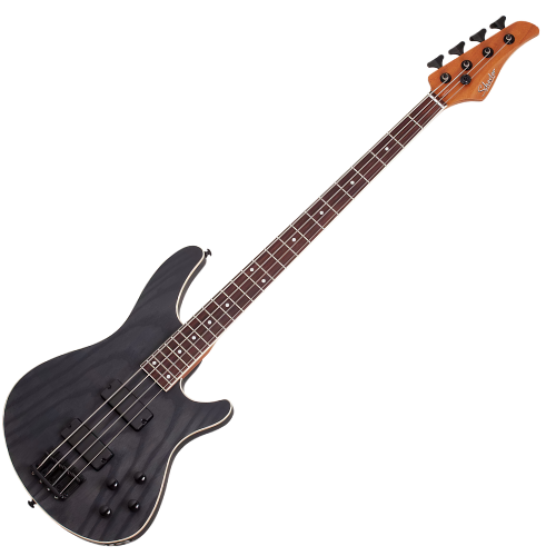 Contrabaixo Schecter C-4 Standard Charcoal Satin com Captação Soapbar e Ponte Diamond 3971