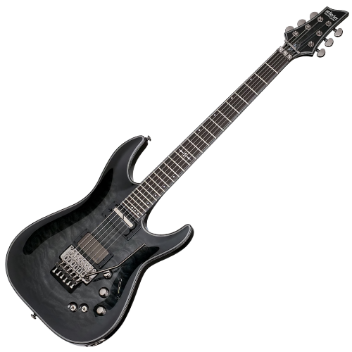 Guitarra Schecter Hellraiser Hybrid C-1 FR-S TBB Trans Black Burst com EMG 57 Sustainiac e Floyd Rose 1500 1957