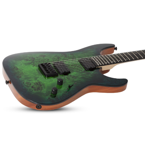 Guitarra Schecter C-6 Pro AQB Aqua Burst com Diamond Decimator e Hardtail String-Through 3632