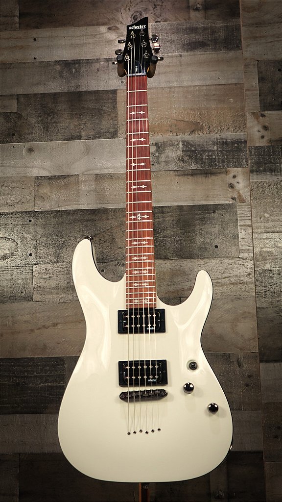 Guitarra Schecter Omen-6 VWHT Vintage White com Diamond Plus e Tune-O-Matic String-Through 2061