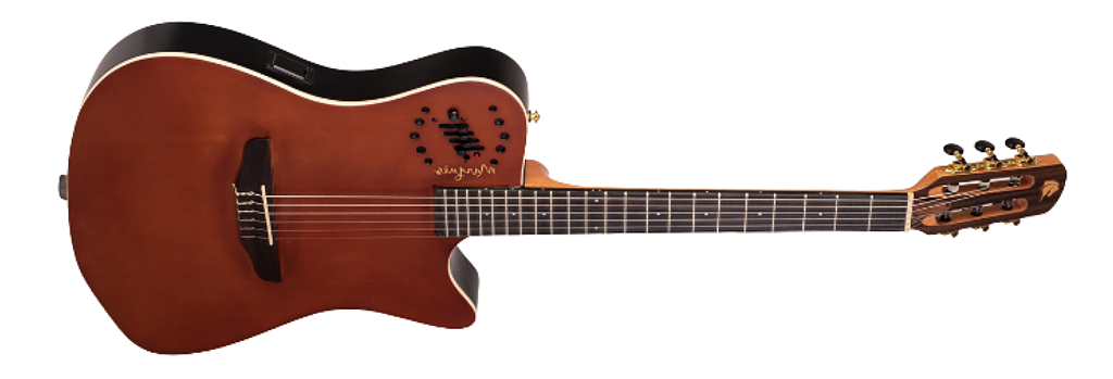 Violão Eletroacústico Marquês VN-12CTSEQ Nylon Clássico Cutaway Cedro Fosco