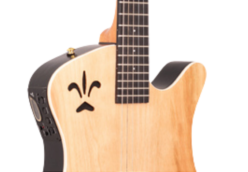 Violão Eletroacústico Marquês VN-10NSEQ Super Flat Nylon com Captação Híbrida Piezo e Mic