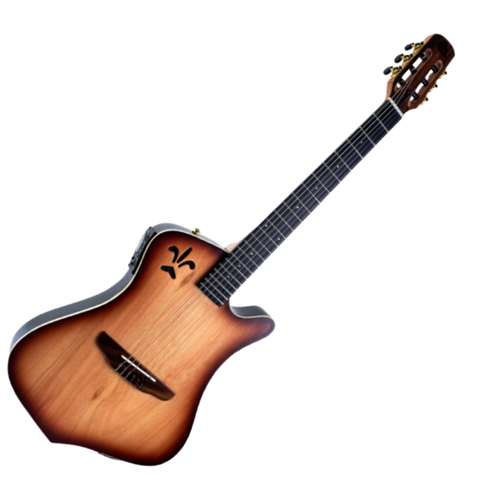 Violão Marquês VN-10NBEQ Super Flat Preto - Eletroacústico com Captação Híbrida - Piezo e Mic