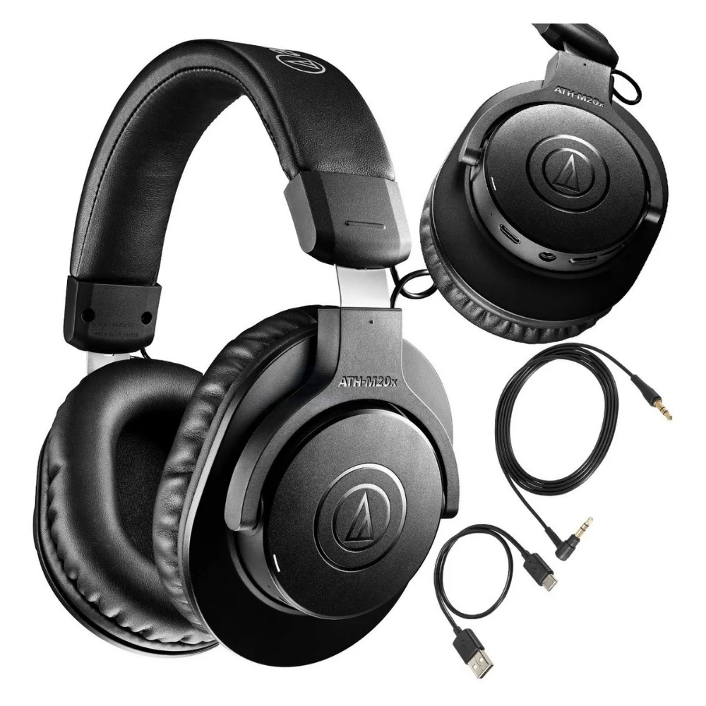 Fone de Ouvido Audio-Technica ATH-M20XBT Bluetooth Sem Fio para