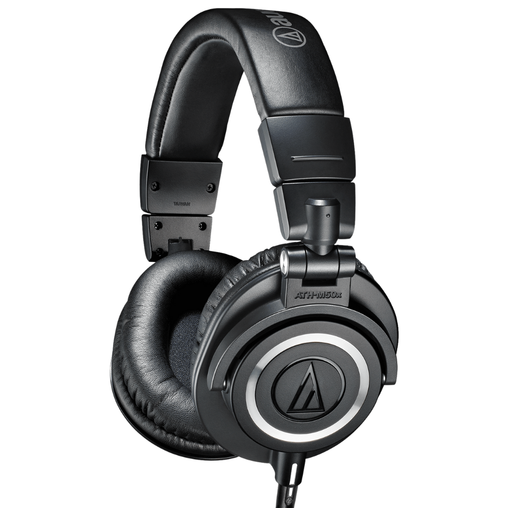 Fone de Ouvido Audio-Technica ATH-M50X Profissional para Estudio Monitoramento e Mixagem