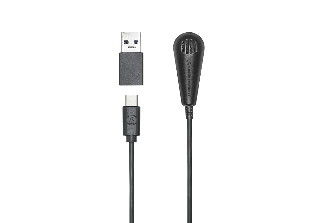 Microfone Audio-Technica ATR4650-USB de Lapela e Superficie Condensador Omnidirecional