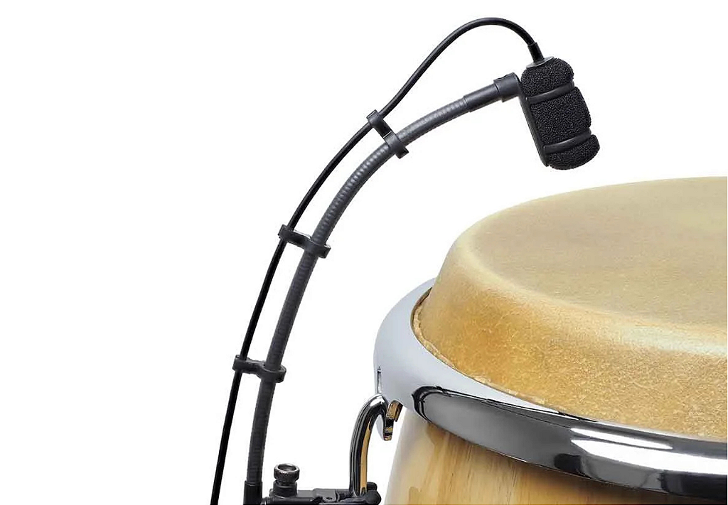 Microfone Audio-Technica ATM350UL Condensador UniMount com Gooseneck Longo - Sistema Completo para Instrumentos