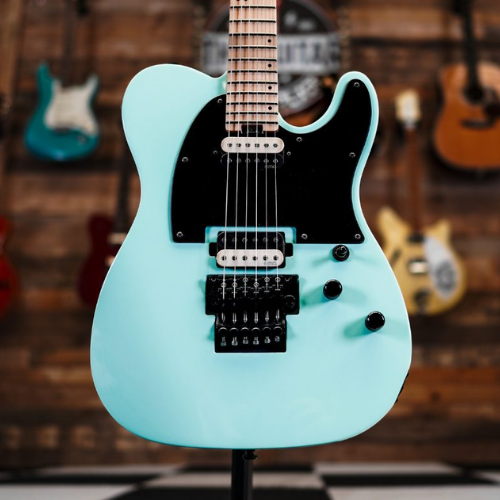 Guitarra Schecter Sun Valley Super Shredder PT FR SFG Sea Foam Green com Captadores SuperCharger Mach-6 e Ponte Hipshot Hardtail 1273