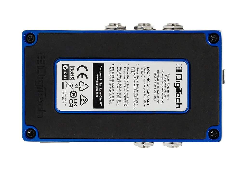 Looper Stereo Digitech JamMan Stereo V04 - Gravador de Loops com 35 Minutos e SD Card