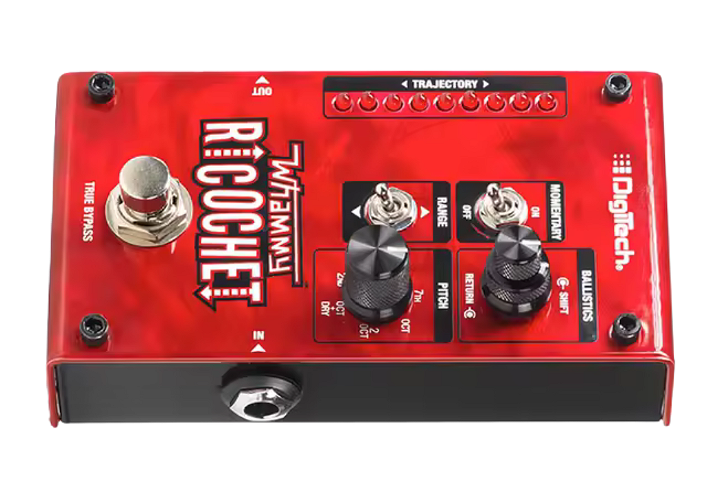 Pedal de Pitch Shift Digitech Whammy Ricochet - Efeito Whammy Sem Treadle com Ballistics e 7 Intervalos