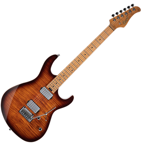 Guitarra Cort G290 Fat II AVB Antique Violin Burst com Captadores Powersound HH e Ponte Cort CFA III Tremolo