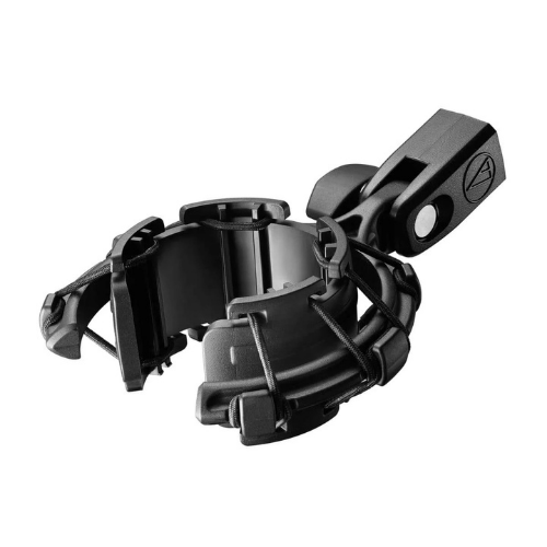 Shock Mount Audio-Technica AT8455 para Microfone AT2020USB-X - Absorção de Vibrações com Suporte Duplo Rosca 3/8" e 5/8"