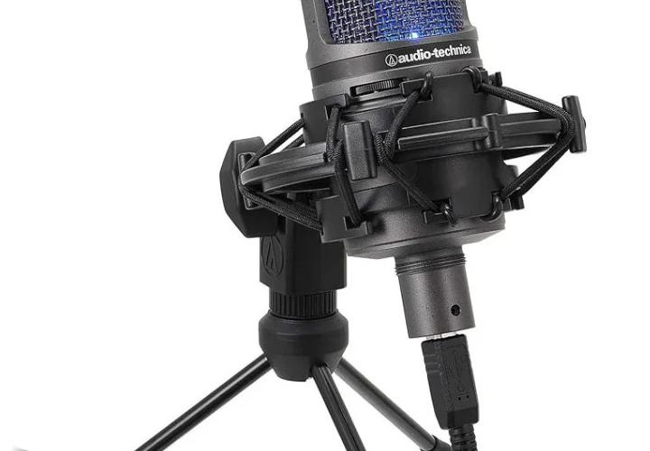 Shock Mount Audio-Technica AT8458A para Microfones AT4050 e AT4040 - Suspensão Elástica com Rosca 5/8" para Estúdio