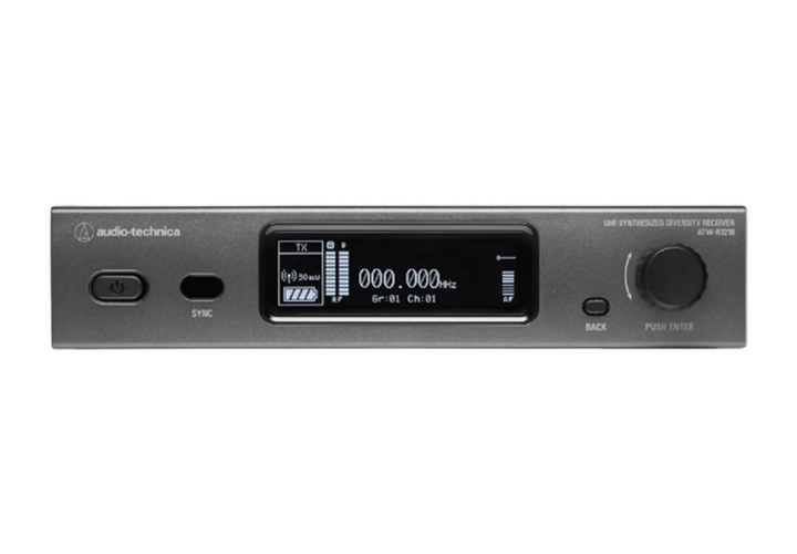 Sistema Wireless Audio-Technica ATW-3212 / C510DE2 UHF Dual-Channel com 2 Microfones Lapela Cardióide - 3000 Series para Apresentações