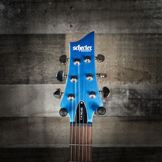 Guitarra Schecter C-6 Deluxe Satin Metallic Light Blue com Captadores Schecter Diamond Plus Humbucker e Ponte Tune-O-Matic 431