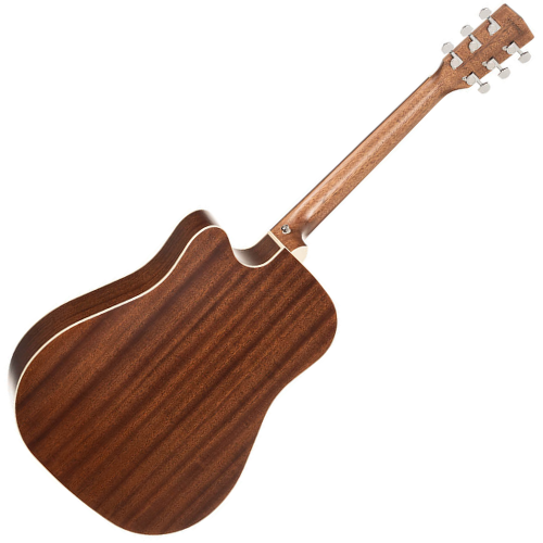 Violão Eletroacústico Cort MR500F-CED BKS Black Satin Dreadnought com Solid Red Cedar e Fishman Presys VT