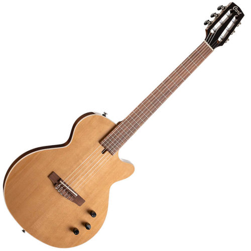 Violão Eletroacústico Cort Sunset Nylectric II NAT Natural Gloss Clássico Nylon com Tampo Spruce e Fishman VTB e Bag